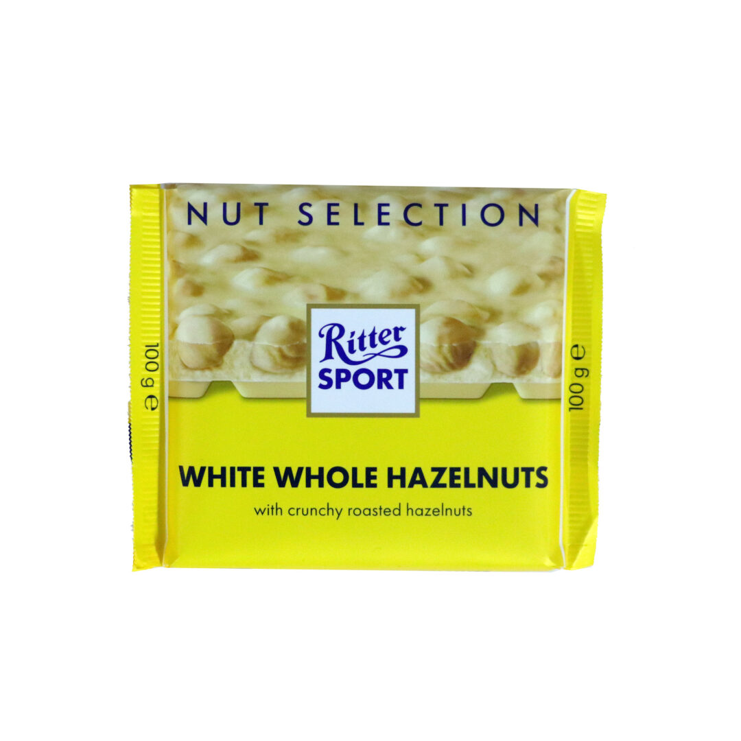 Ritter Sport White Choco With Whole Hazelnuts 100gx10 (Box)