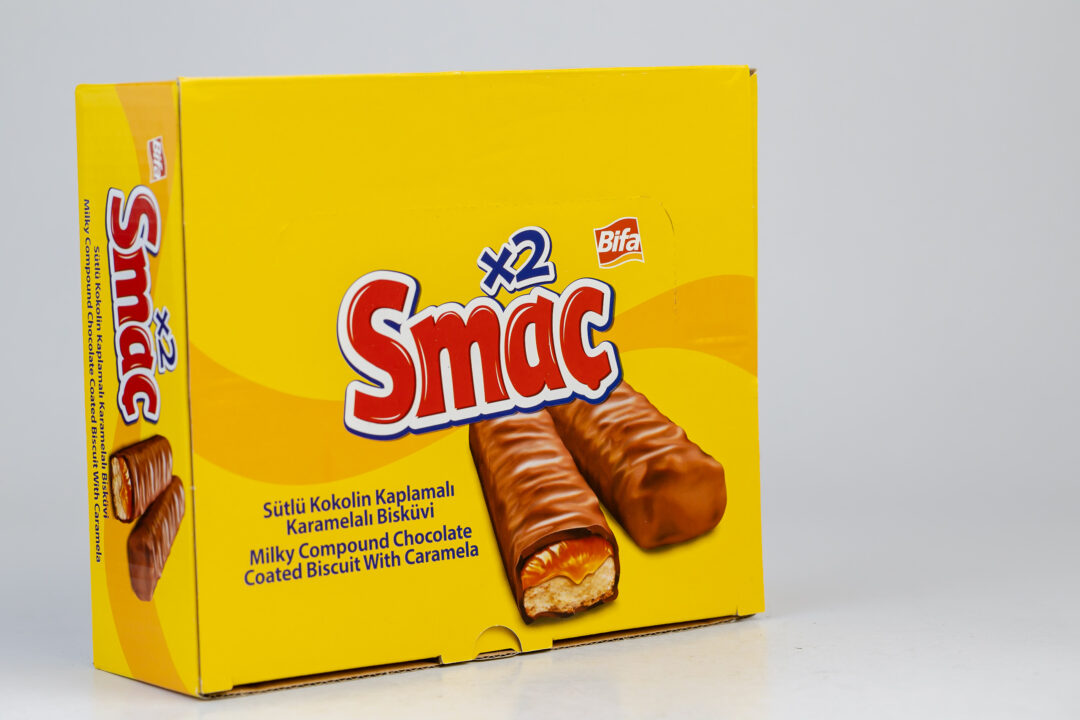 Smac Biscuit Coated With Chocolate (6x24pc) of 23gr (Box)