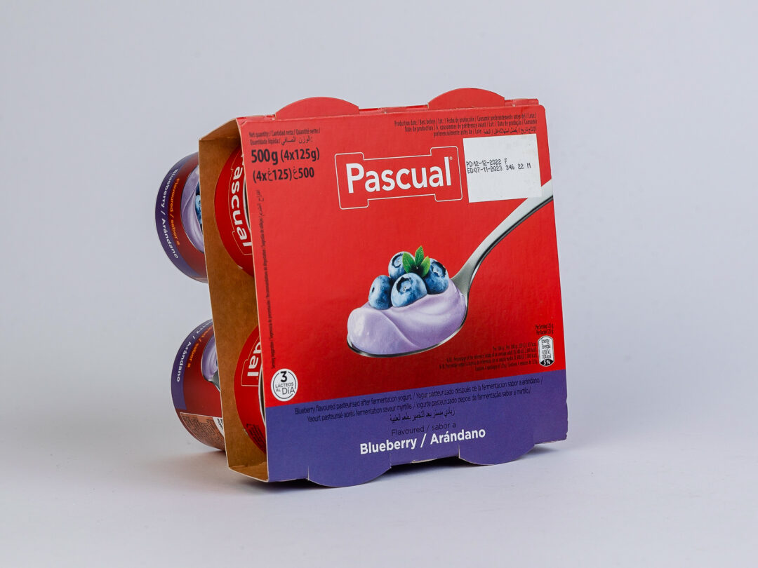 Pascual Flavored Yogurt Blueberry (1x6x4) 125G (Tray)