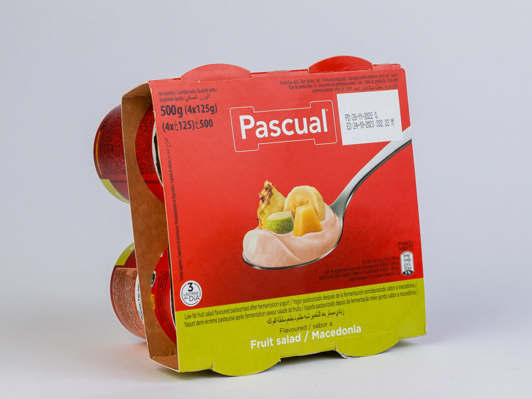 Pascual Flavored Yogurt Mix Fruits (1x6x4) 125G (Tray)