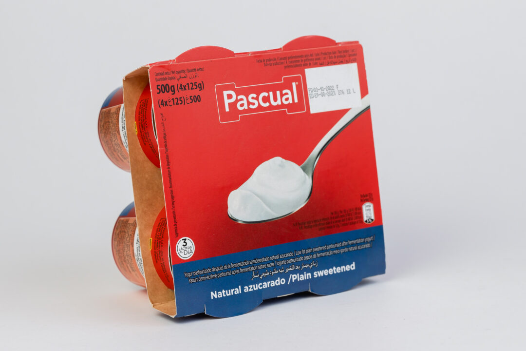 Pascual Flavored Yogurt Plain Sweetened (1x6x4) 125G (Tray)