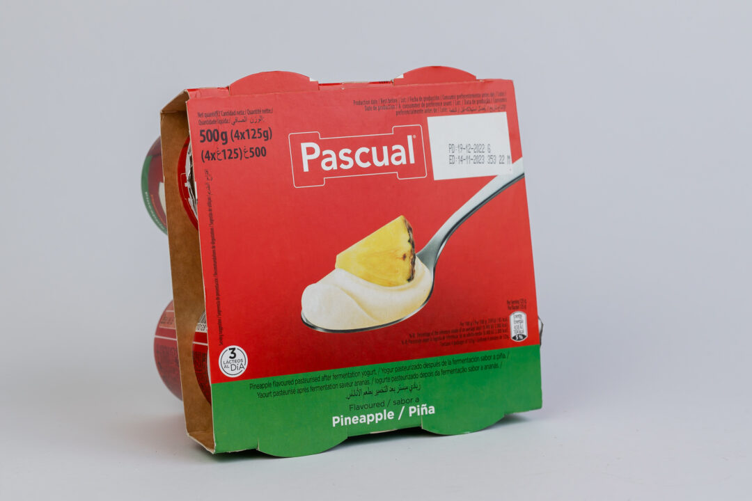 Pascual Flavored Yogurt Pineapple (1x6x4) 125G (Tray)