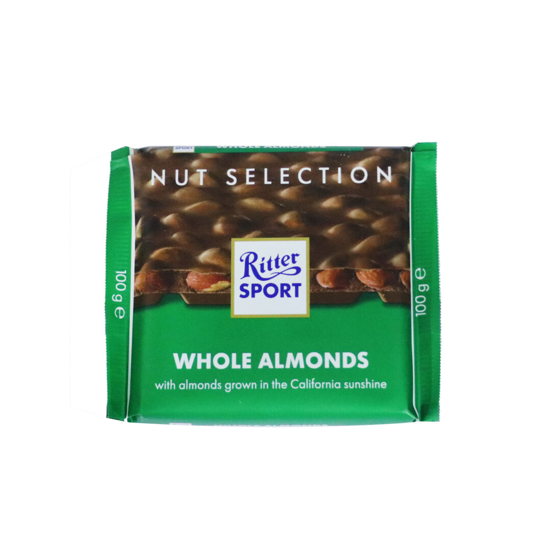 Ritter Sport Milk Choco With Whole Almond 100gx11 (Box)