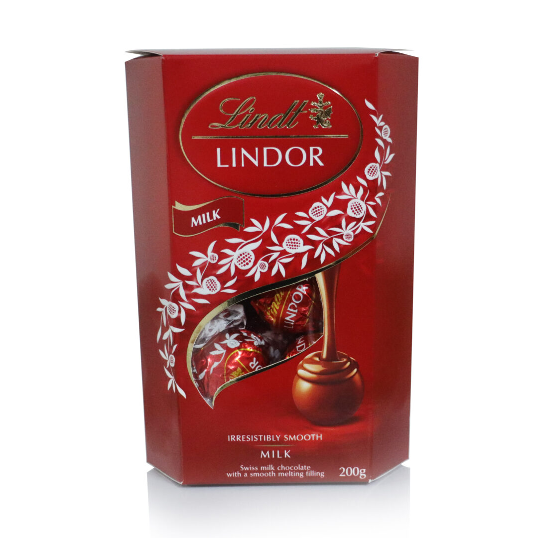 Lindt Lindor Cornet Milk 8x200g (Ctn)