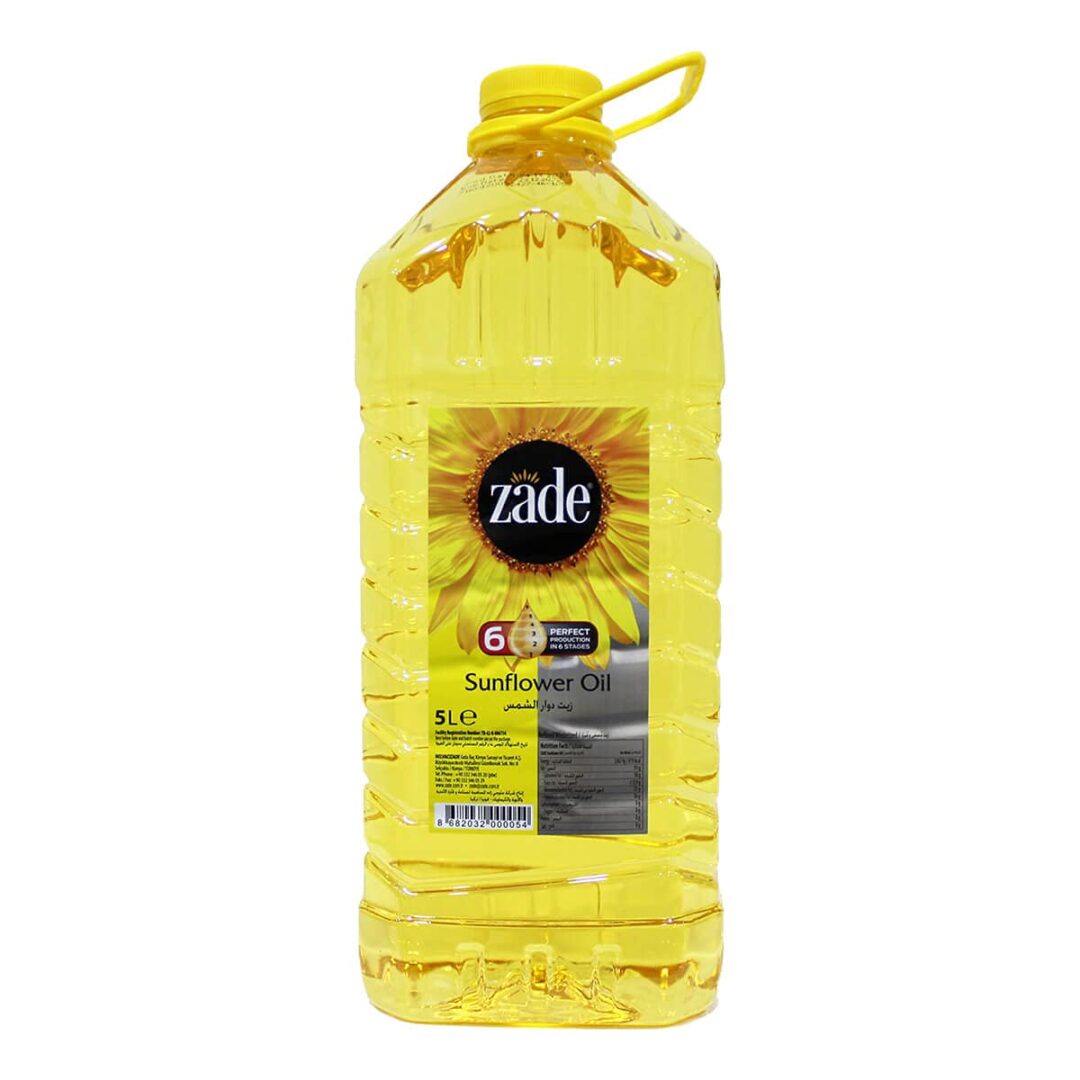 Zade Sunflower Oil 5ltx4 (Ctn)