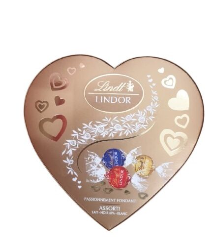 Lindt Lindor Heart Shaped Box Assorted 16x200g (Ctn)