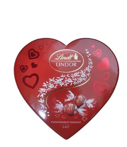 Lindt Lindor Heart Shaped Box Milk 16x200g (Ctn)